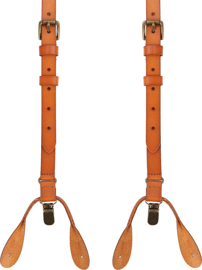 Suitable Bretelles en cuir cognac Cognac