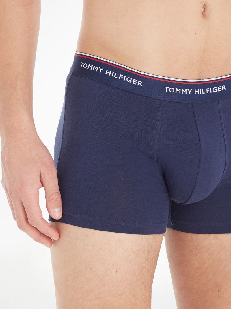 Tommy Hilfiger 3er-Set Stretch Trunks in dunkelblau günstig online kaufen