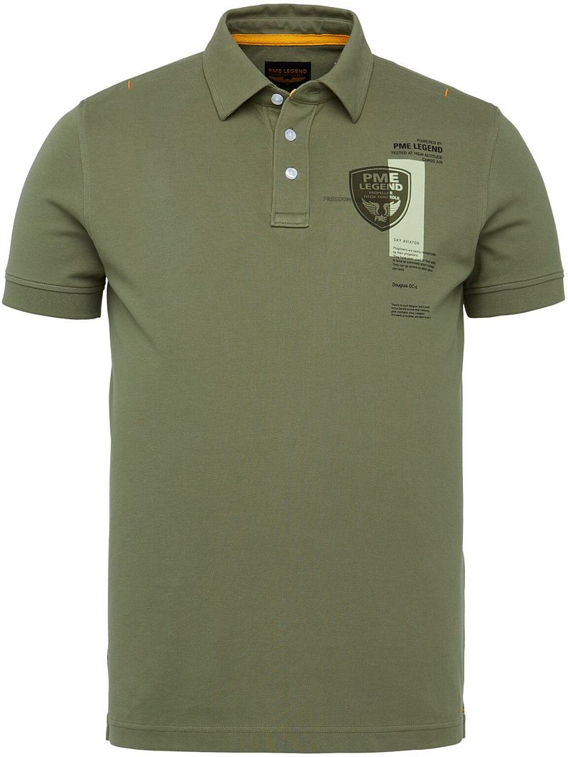 PME Legend Pique Polo Logo Foncé Vert Vert foncé taille M