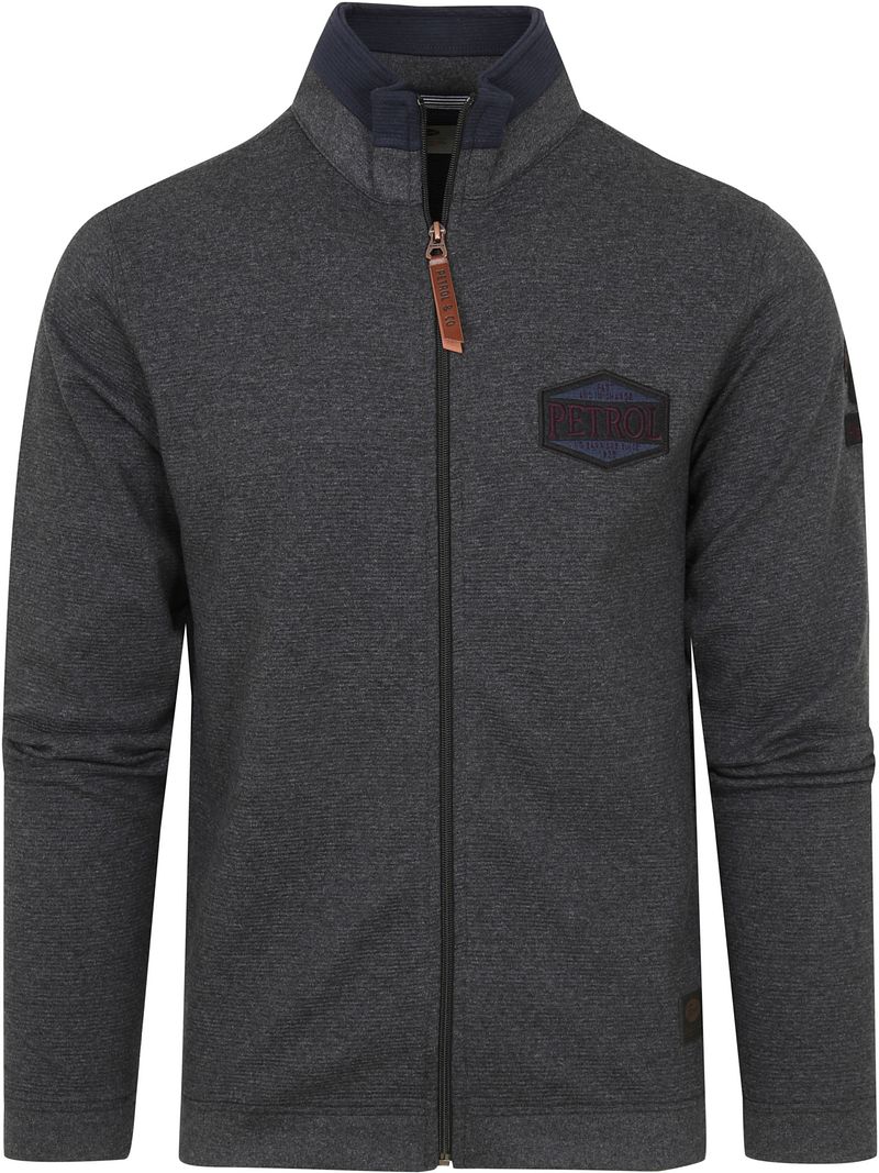 Cardigan à col Petrol Gris Anthracite taille M