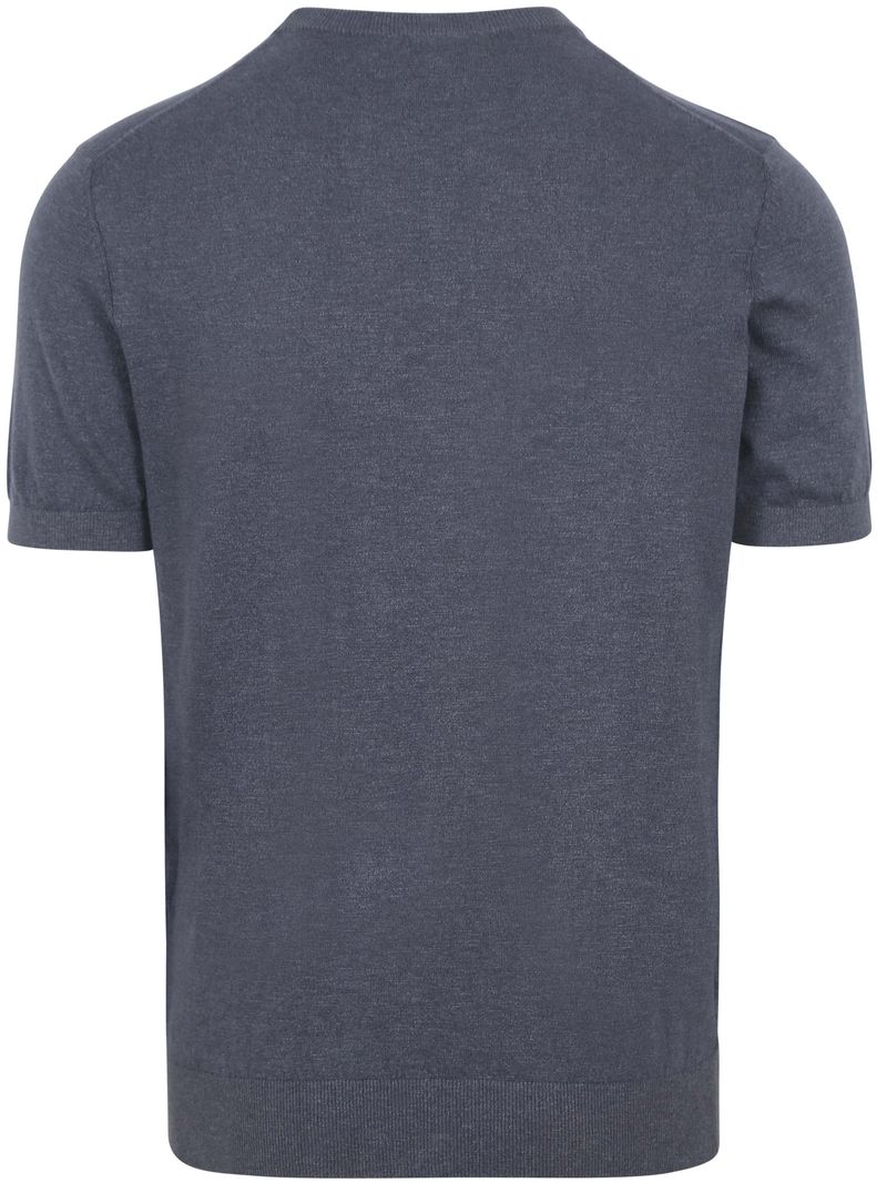 Profuomo T-Shirt Linnen Blauw