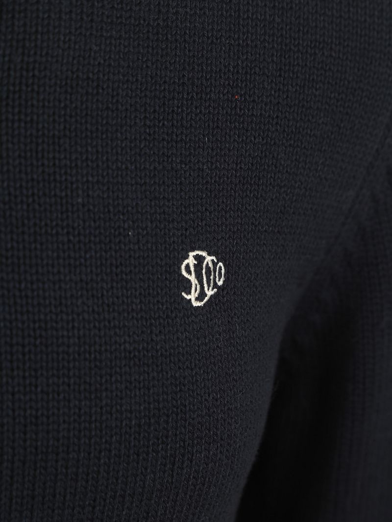Superdry Half Zip Trui Heavy Navy