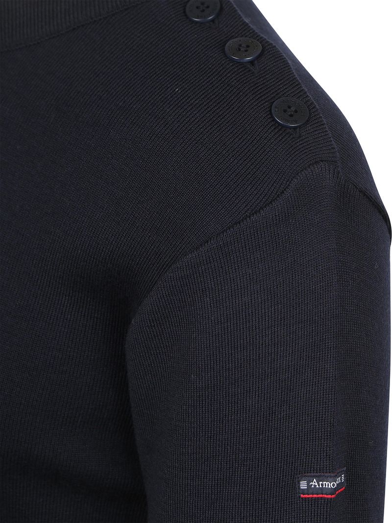 Armor-Lux Marin Goulenez Pullover Merinowolle Navy - Größe M günstig online kaufen