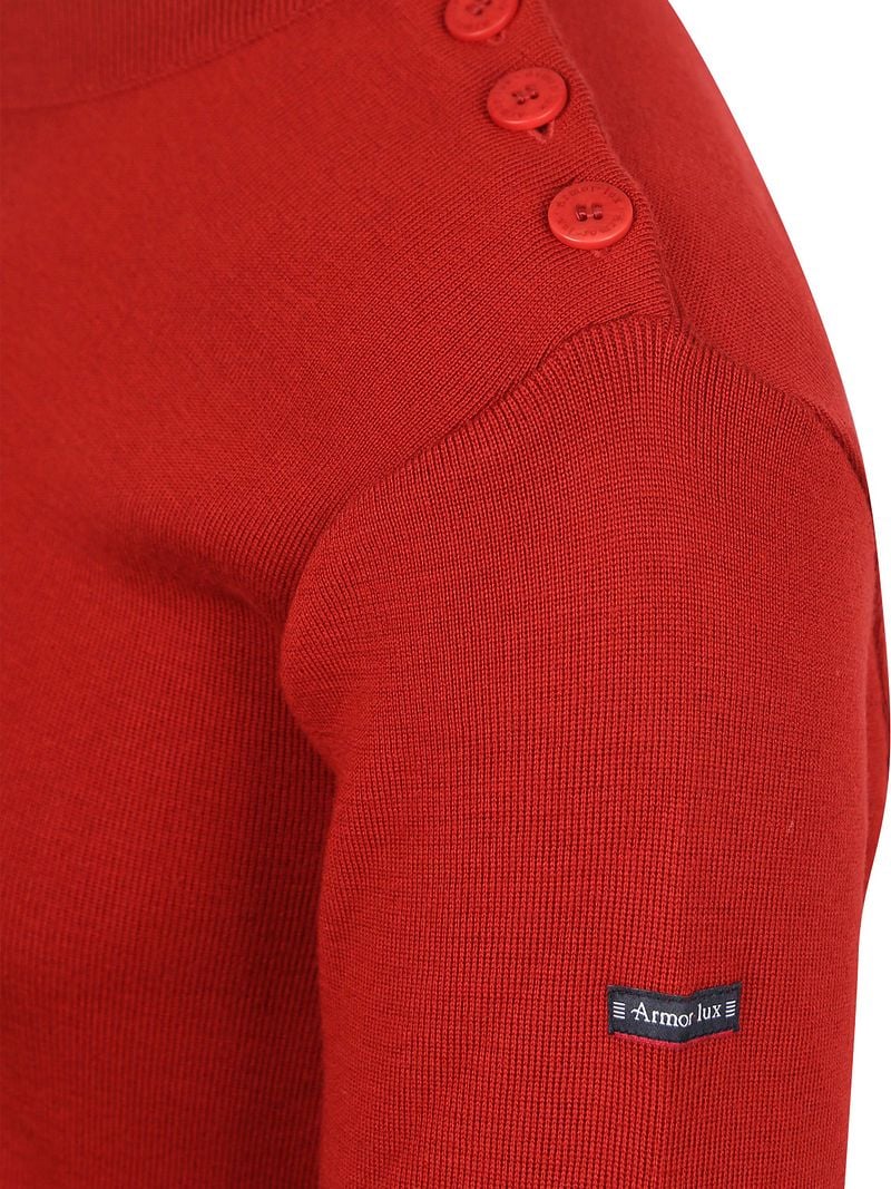 Armor-Lux Marin Goulenez Pullover Merinowolle Rot - Größe XXL günstig online kaufen