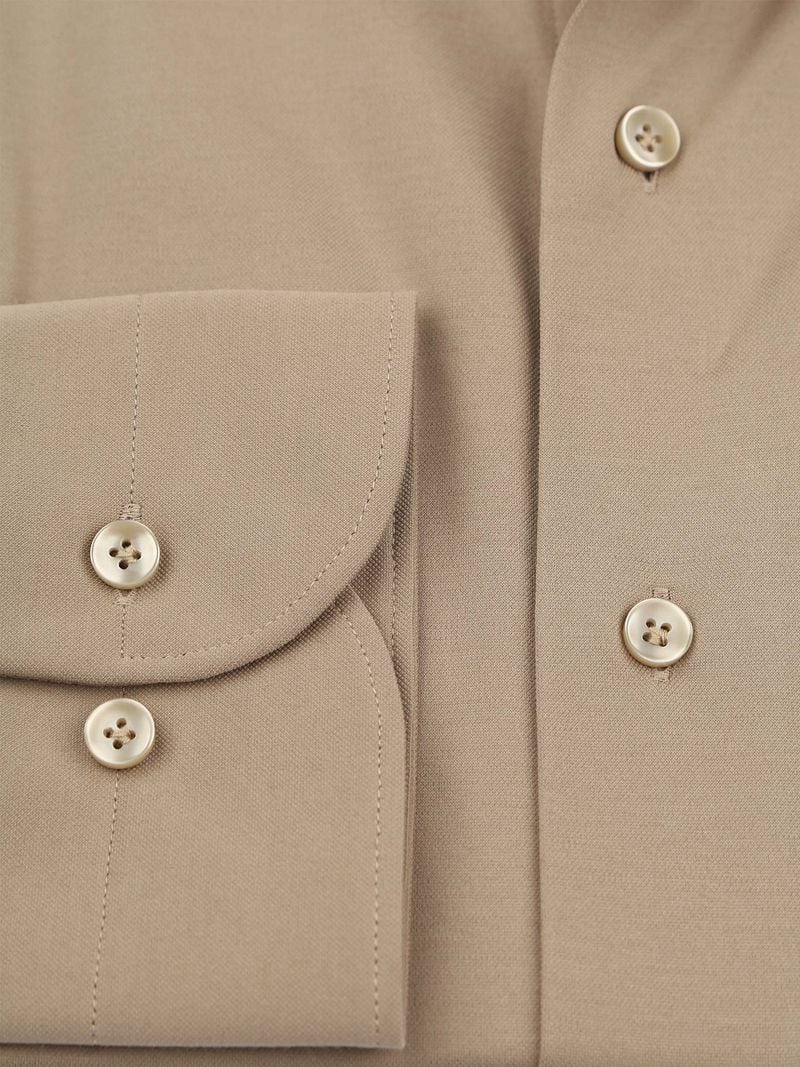 Profuomo Japanese Knitted Hemd Beige - Größe 44 günstig online kaufen