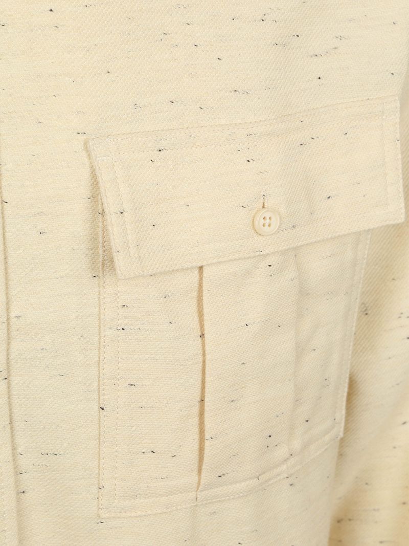 Scotch and Soda Melange Overshirt Beige - Größe M günstig online kaufen