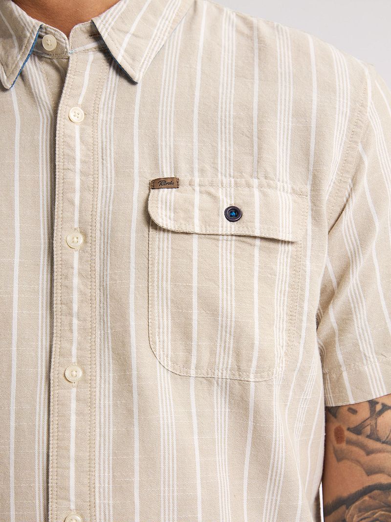 Petrol Hemd Turtlevista Beige - Größe XXL günstig online kaufen