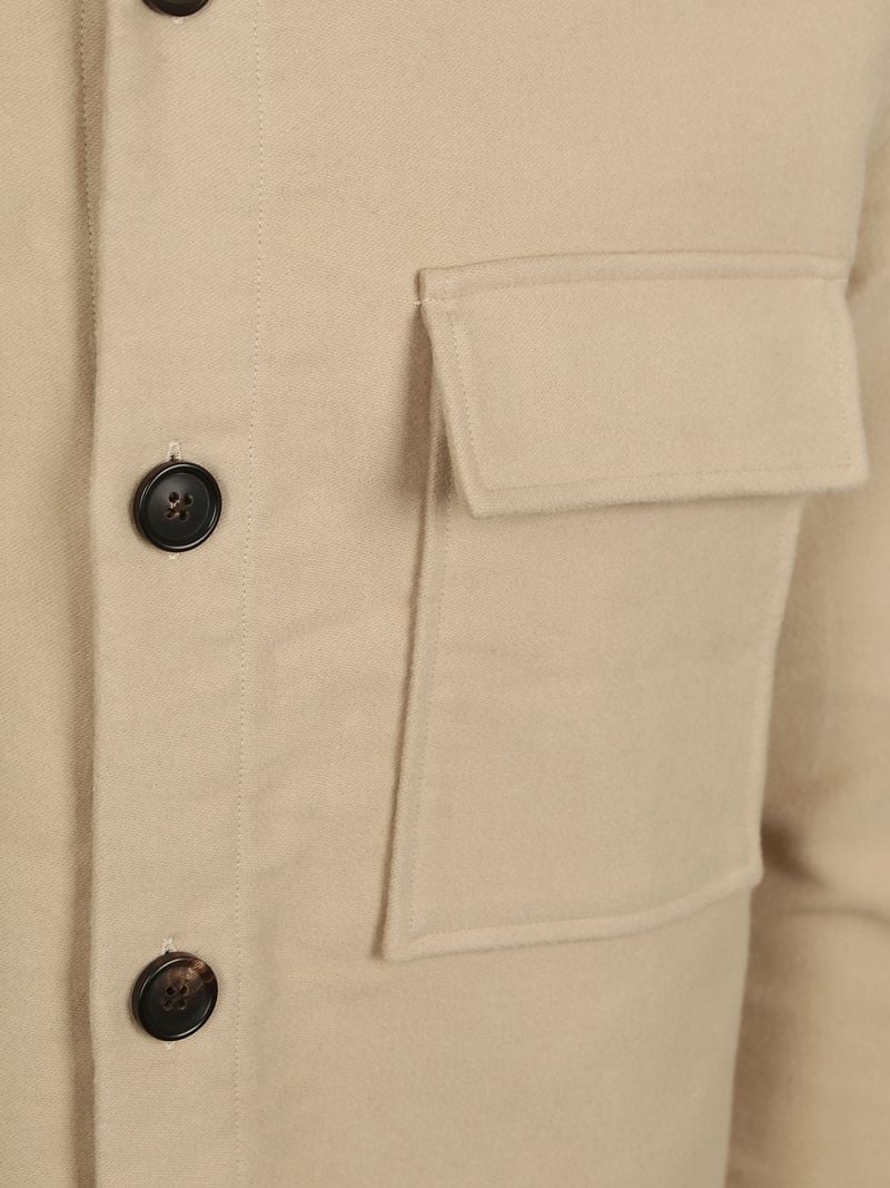 Profuomo Overshirt Moleskin Beige - Größe L günstig online kaufen