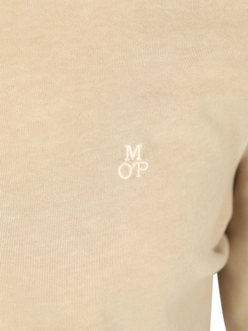 Marc O'Polo Longsleeve Poloshirt Beige - Größe XL günstig online kaufen