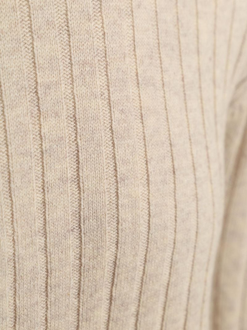 Profuomo Pullover Rib Wool Blend Sand - Größe XXL günstig online kaufen