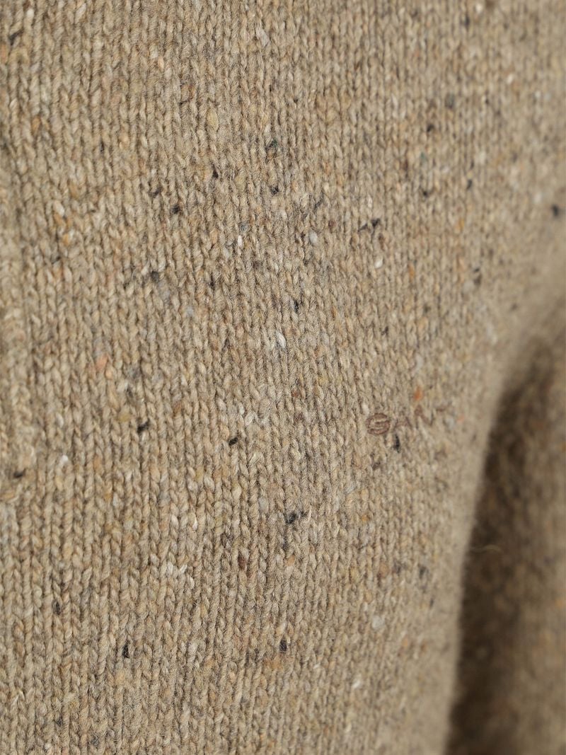 Gant Mocker Pullover Wool Blend Sand - Größe L günstig online kaufen