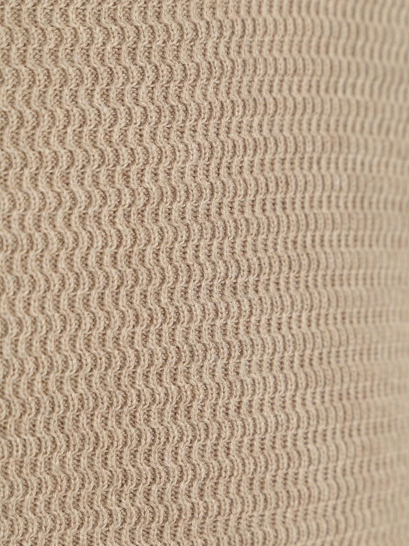 Suitable Rollkragenpullover Structure Melange Sand - Größe S günstig online kaufen