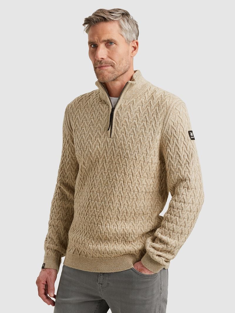 Vanguard Halfzip Pullover Beige - Größe M günstig online kaufen