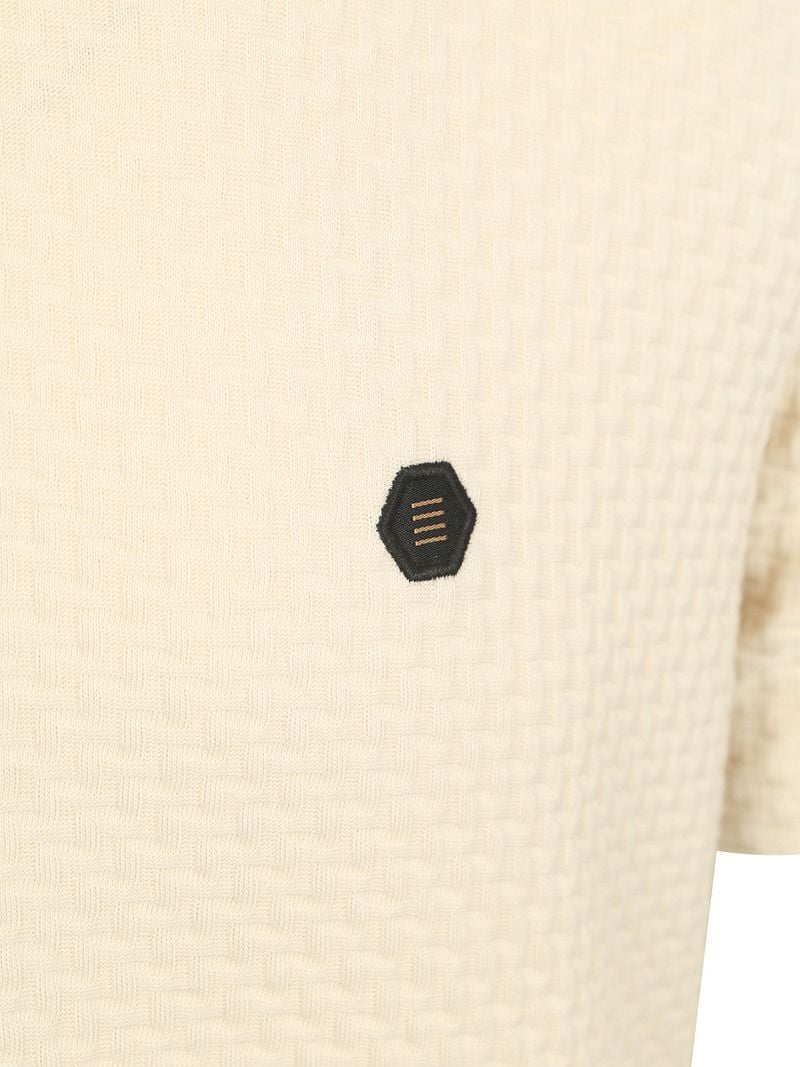 No-Excess T-Shirt Jacquard Ecru - Größe XL günstig online kaufen