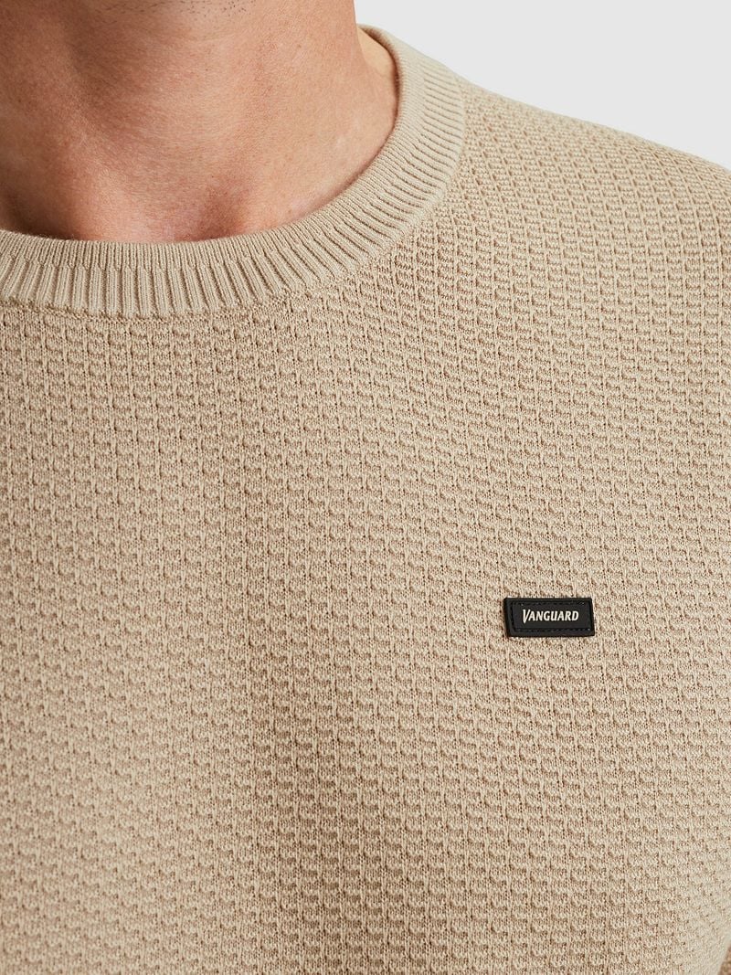 Vanguard T-Shirt Structure Beige - Größe L günstig online kaufen