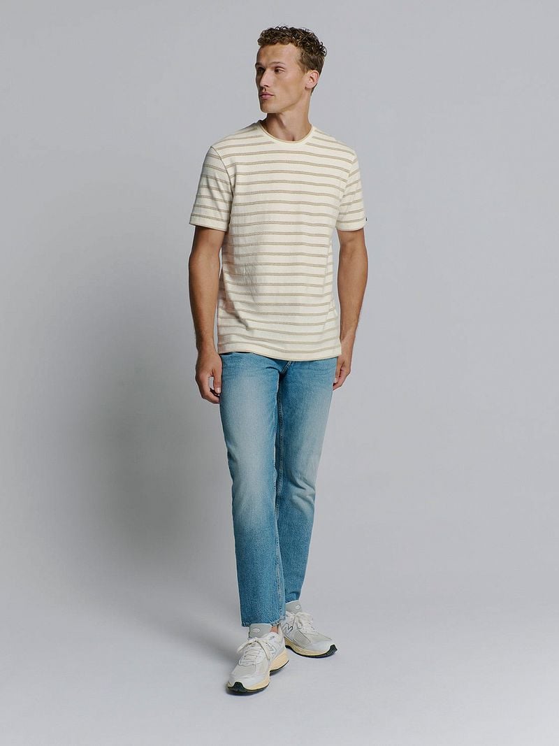 No Excess No-Excess T-Shirt Crewneck Jacquard Stripes