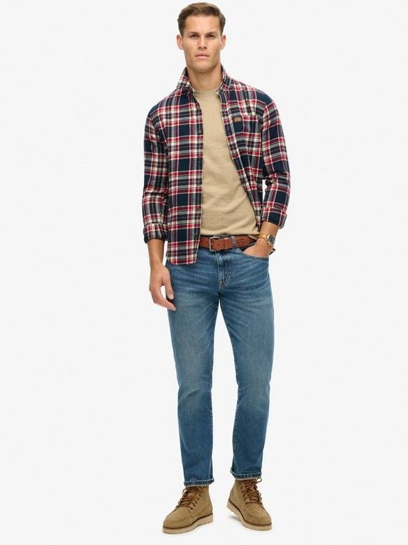 Superdry Classic T Shirt Melange Beige - Größe M günstig online kaufen