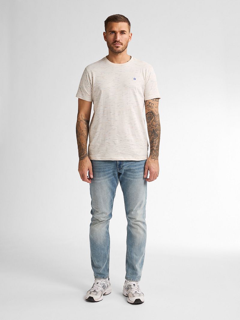 Petrol T-Shirt Sandstone Melange Ecru - Größe XXL günstig online kaufen