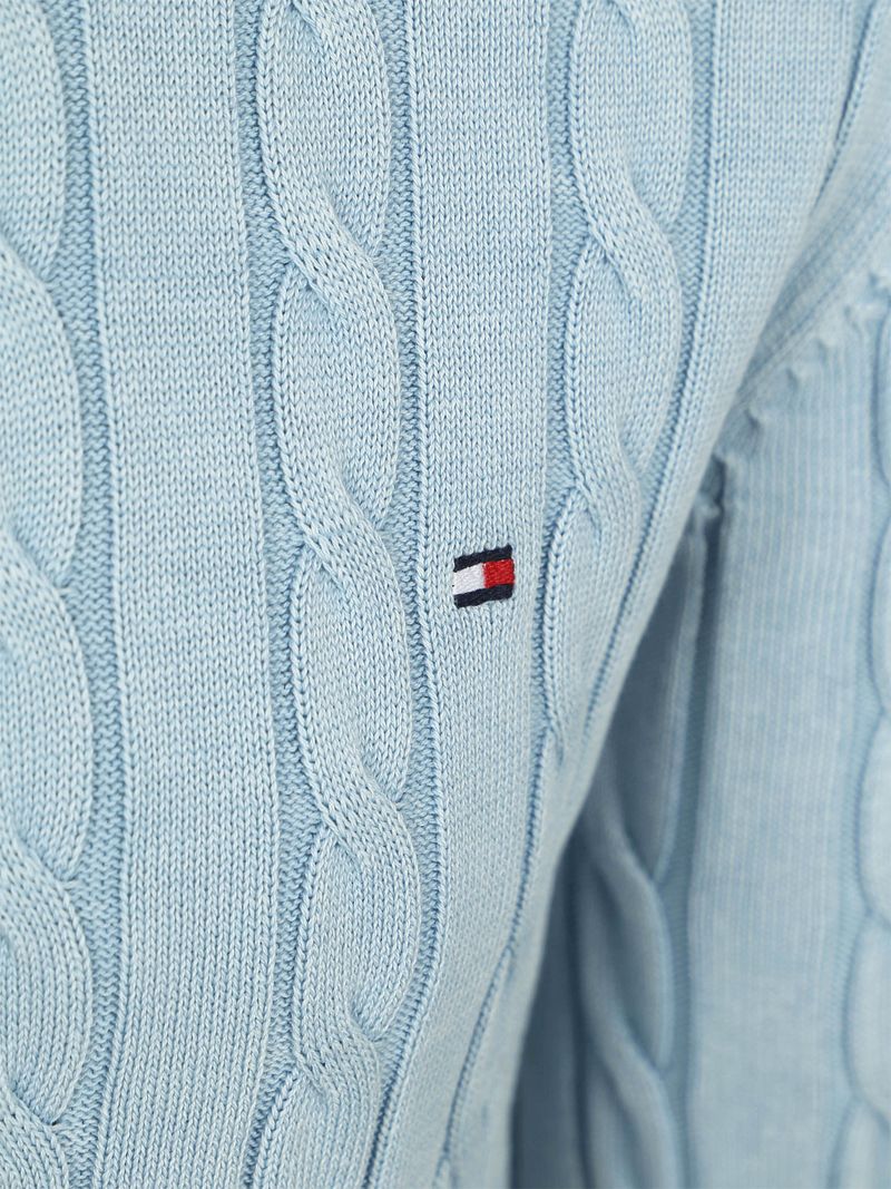 Tommy Hilfiger Pullover Cable Lichtblauw