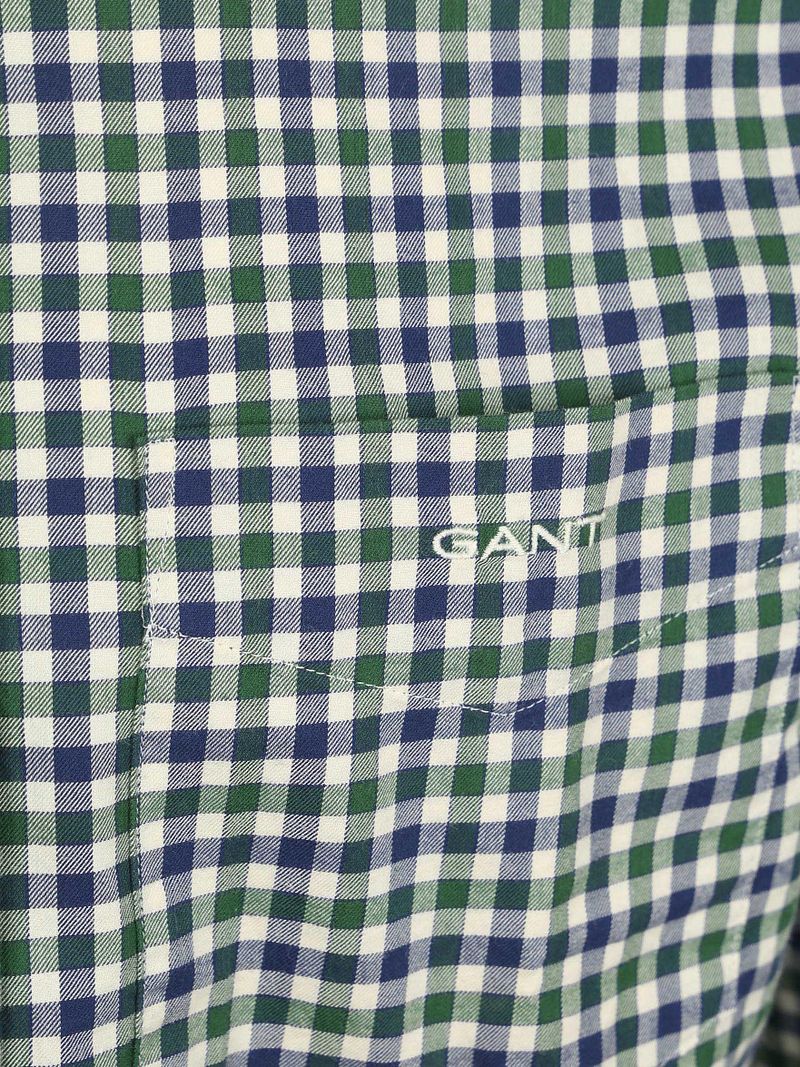 Gant Casual Hemd Twill Blau Grün - Größe M günstig online kaufen