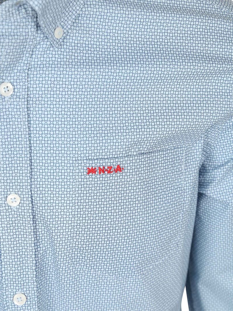 NZA Shirt Adriel Poplin Blau - Größe XL günstig online kaufen