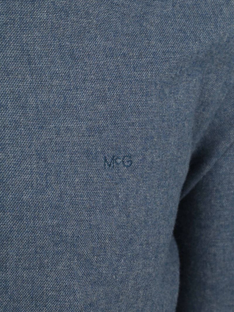 McGregor Hemd Flanell Melange Blau - Größe M günstig online kaufen
