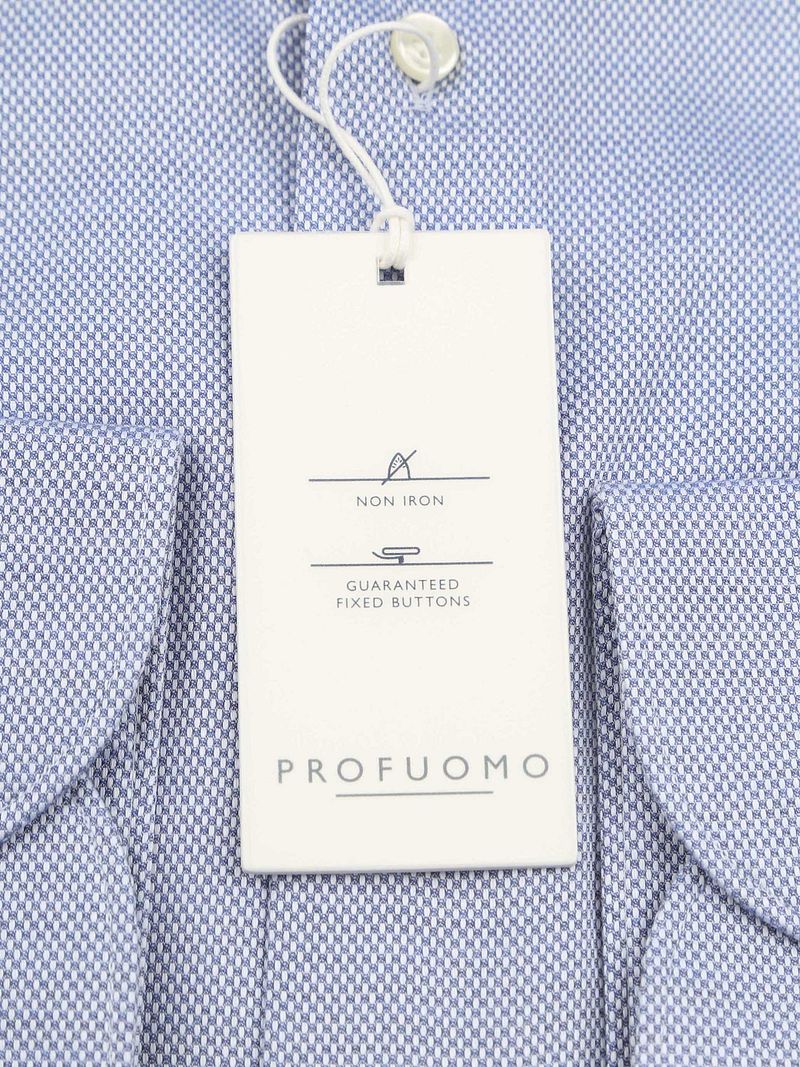 Profuomo Basketweave Hemd Blau   - Größe 37 günstig online kaufen