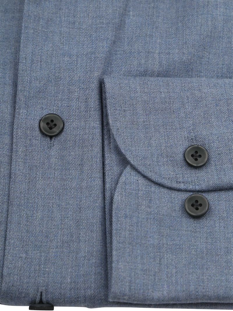 Profuomo Hemd Peached Twill Flanell Blau - Größe 42 günstig online kaufen