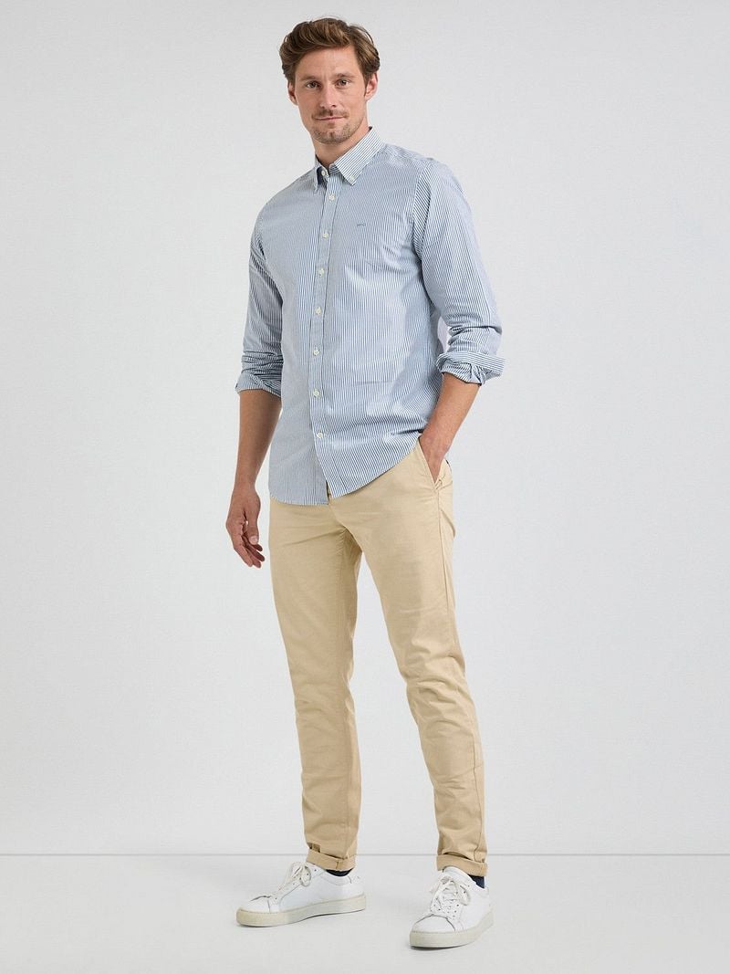 McGregor Hemd Poplin Streifen Blau - Größe XL günstig online kaufen