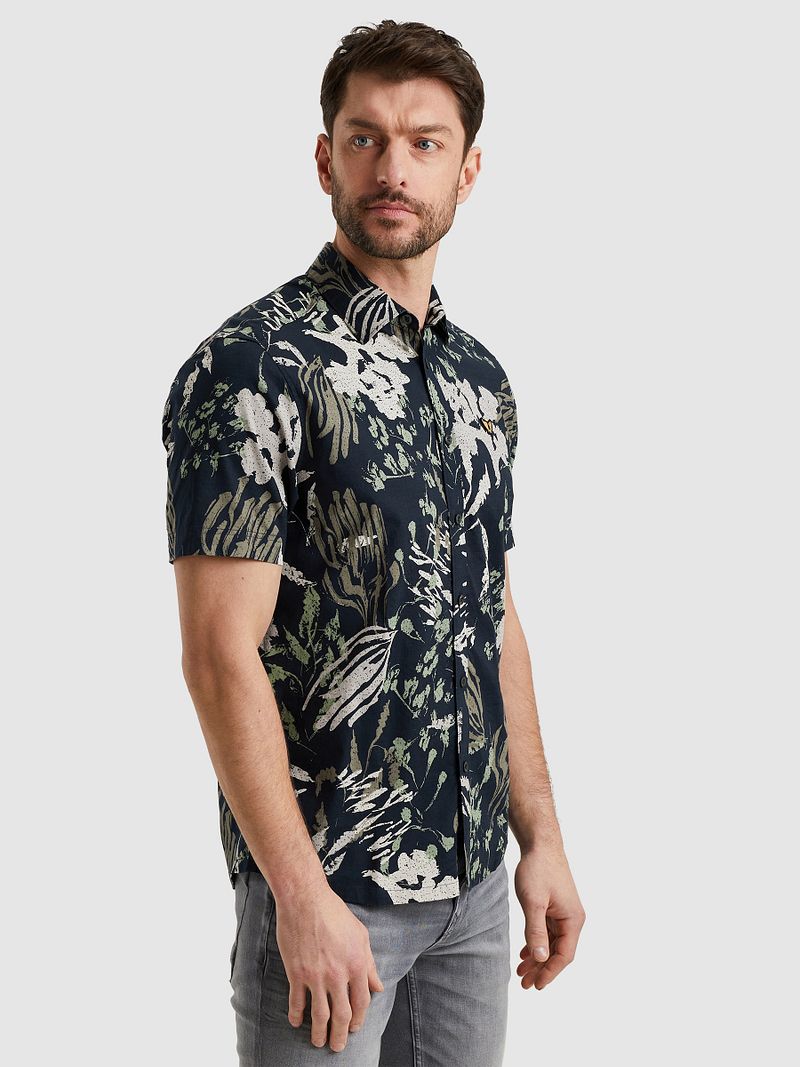 PME Legend Short Sleeve Hemd Druck Navy - Größe XXL günstig online kaufen