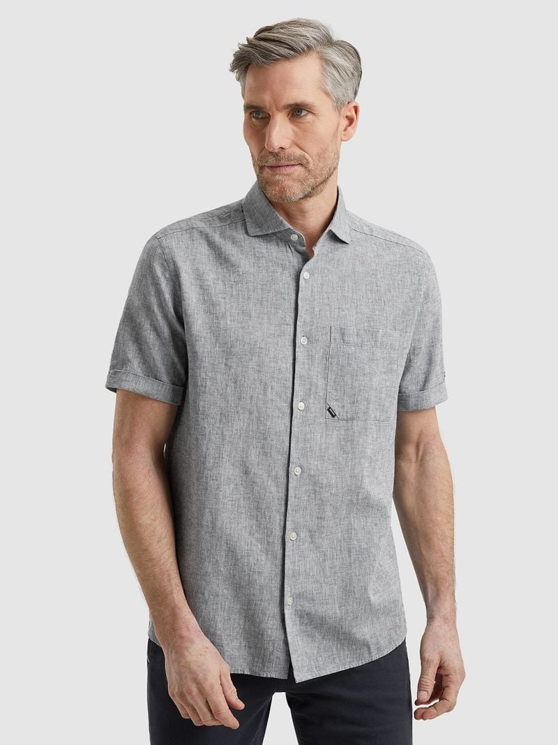 Vanguard Short Sleeve Hemd Leinen Blend Dark Slate - Größe 3XL günstig online kaufen
