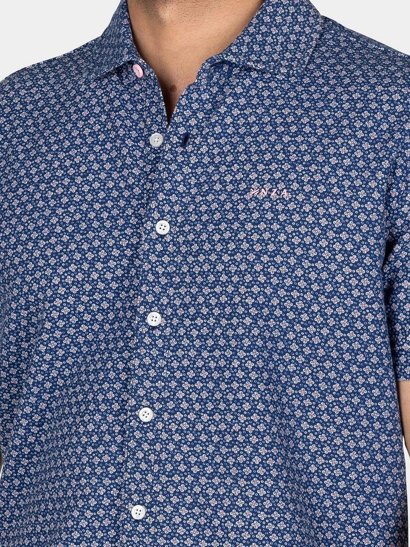 NZA Shirt Kurzarm Jake Blau - Größe L günstig online kaufen