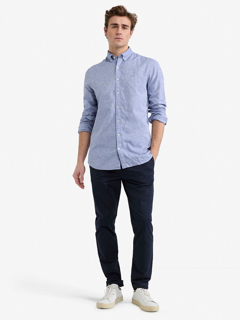 McGregor Hemd Linen Blend Vintage Blau - Größe M günstig online kaufen