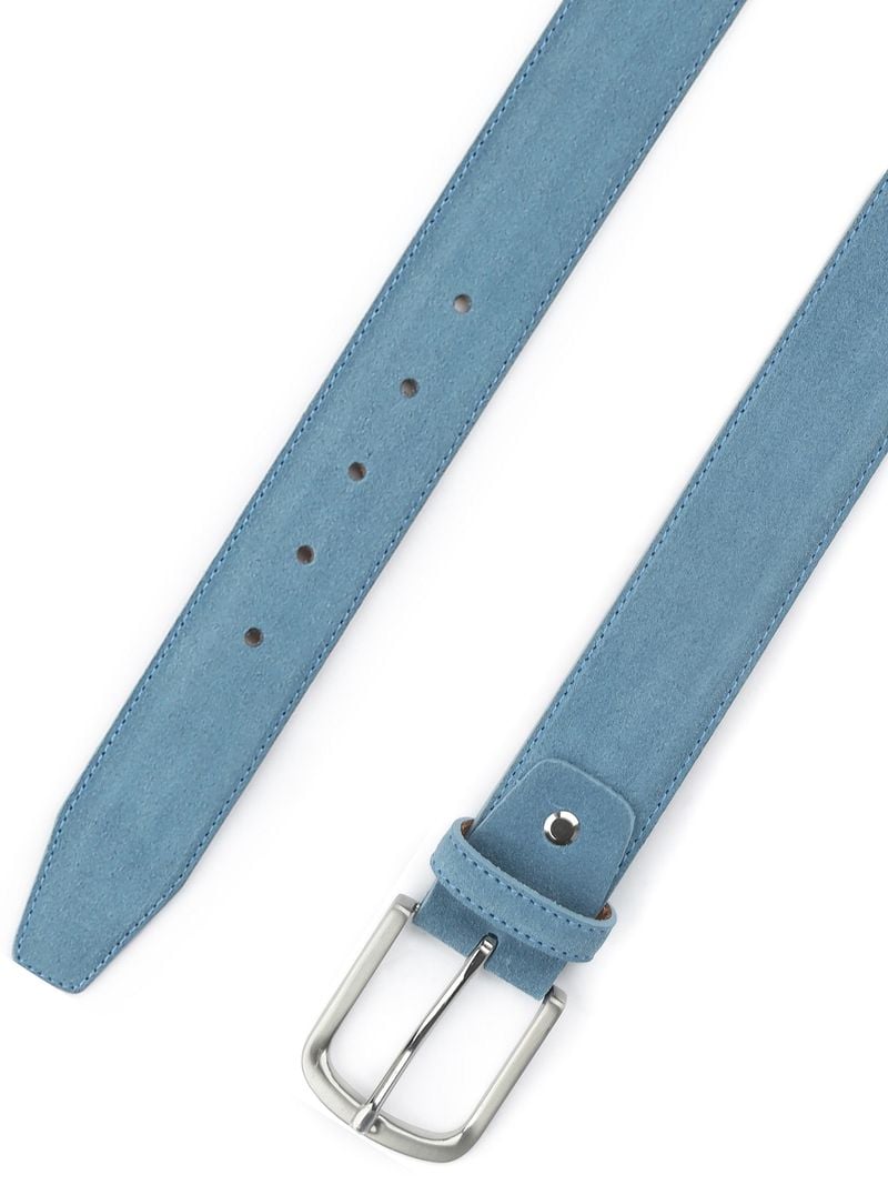 Suitable Ledergürtel Wildleder Blau  - Größe 105 günstig online kaufen