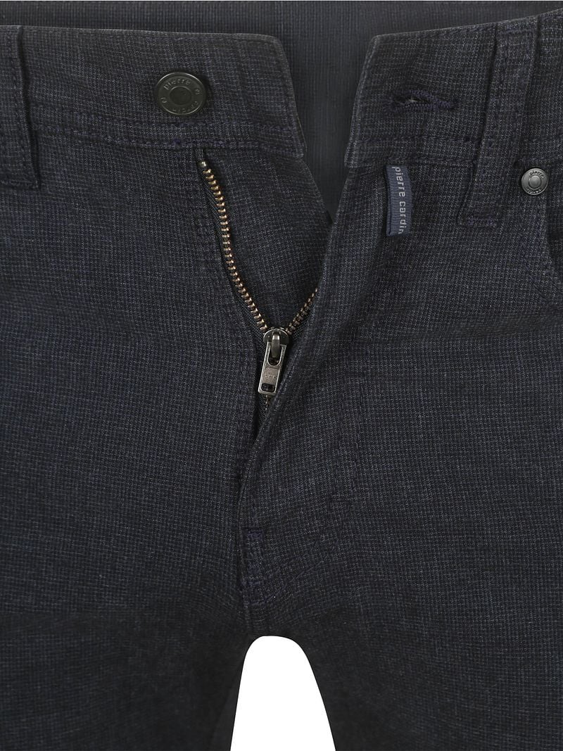 Pierre Cardin Trousers Lyon Tapered Druck Navy - Größe W 34 - L 34 günstig online kaufen