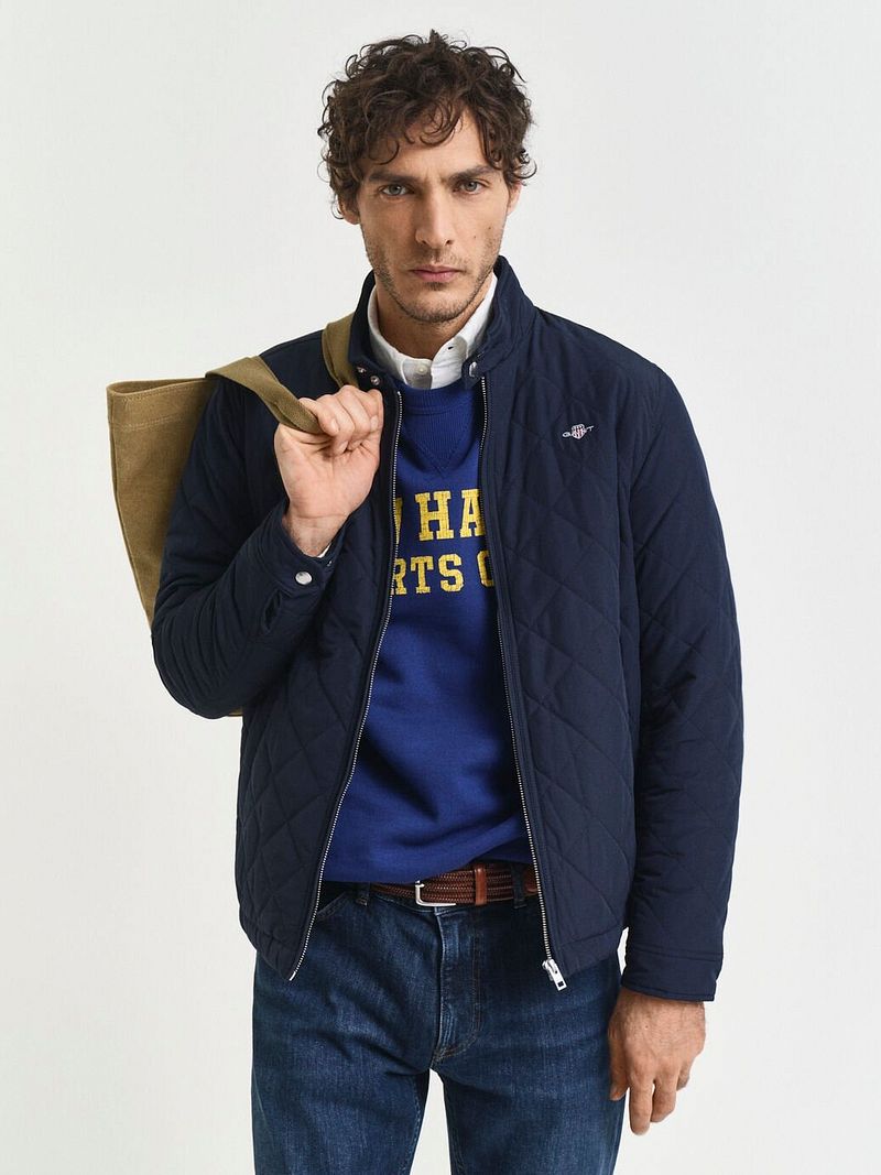 Gant Jacke Gesteppt Marine - Größe 3XL günstig online kaufen