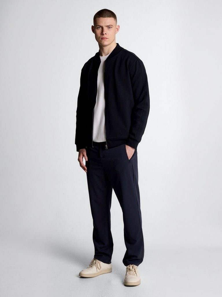 Lyle & Scott Cardigan Bomber Dark Navy - Größe L günstig online kaufen
