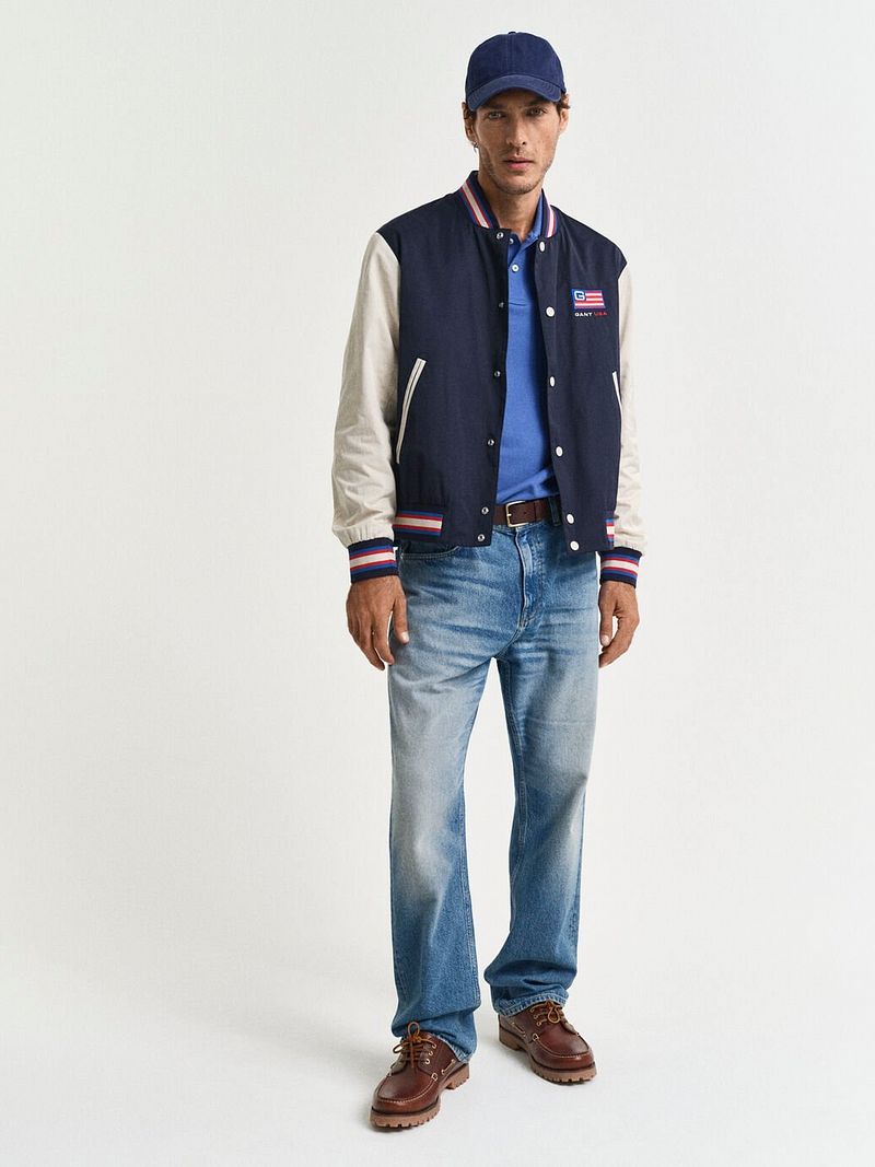 Gant Shield Piqué Poloshirt Kobaltblau - Größe L günstig online kaufen