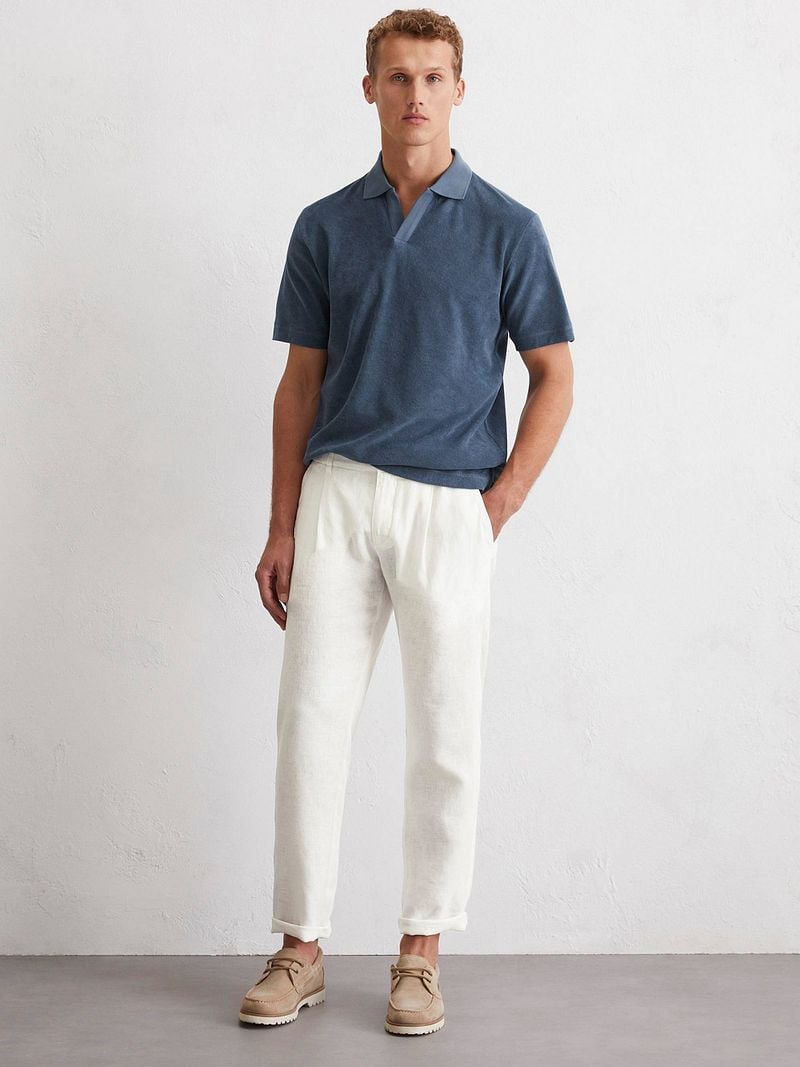 Marc O'Polo Poloshirt Riva Terry Cloth Blau - Größe XL günstig online kaufen