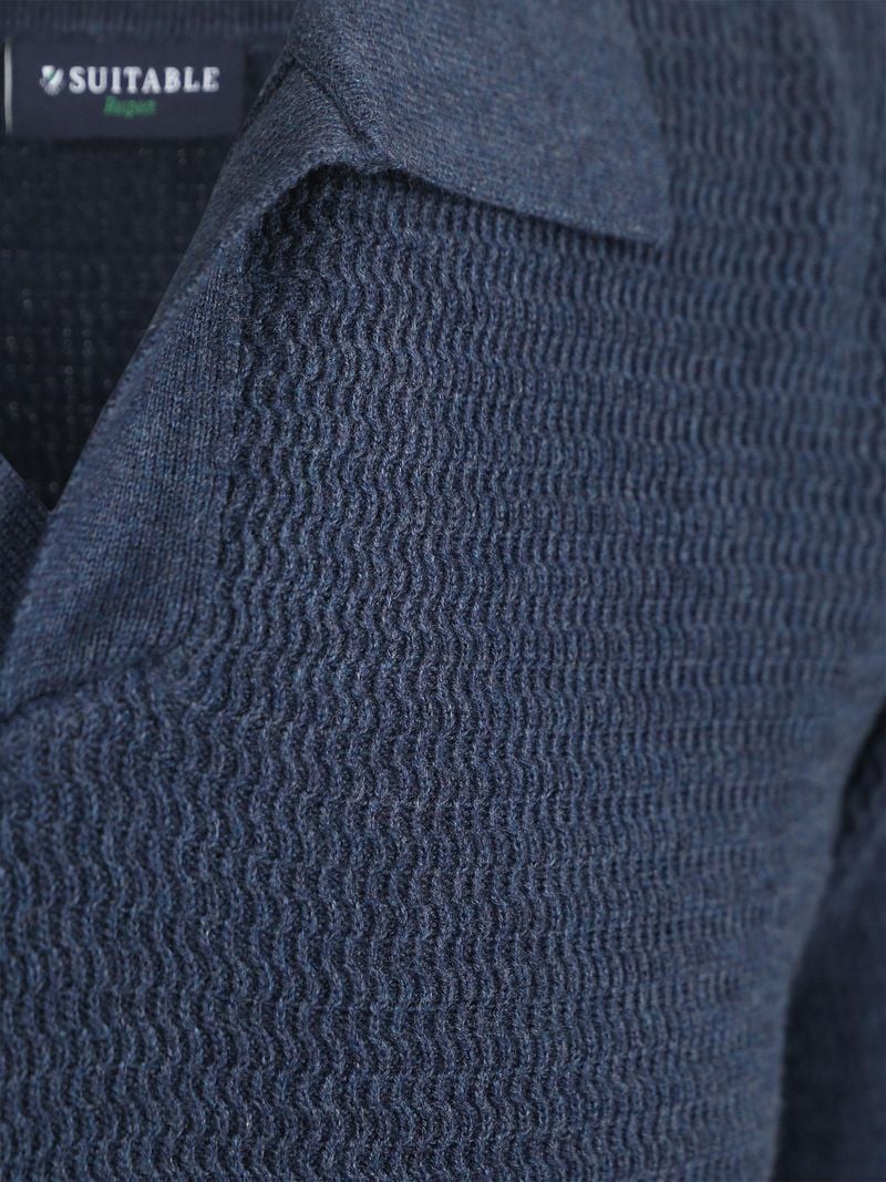 Suitable Pullover Riva Structure Melange Navy - Größe L günstig online kaufen