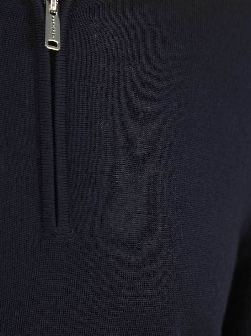 Profuomo Half Zip Pullover Merinowolle Navy  - Größe XXL günstig online kaufen