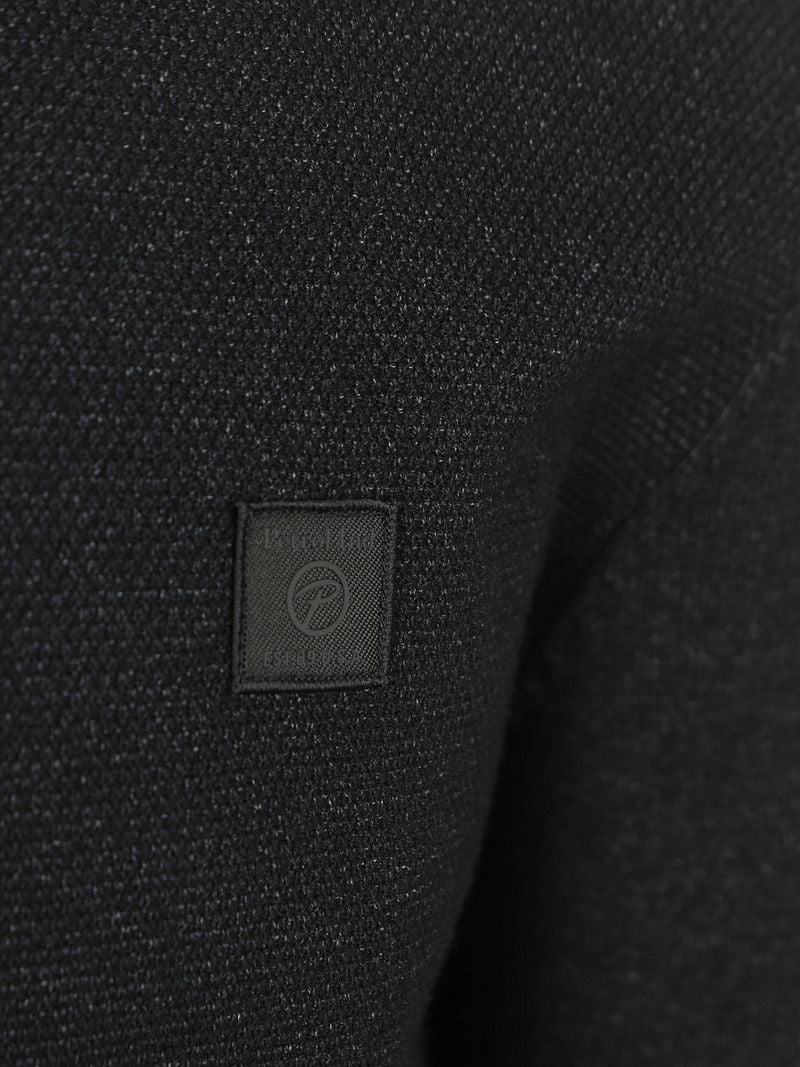 Petrol Half Zip Pullover Melange Navy - Größe XXL günstig online kaufen