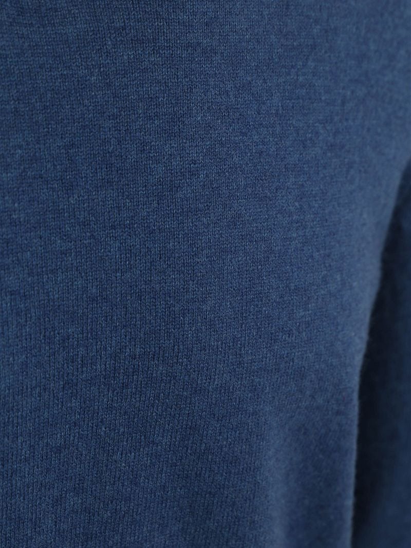 Steppin' Out Pullover V-Ausschnitt Merinowolle Mid Blau - Größe M günstig online kaufen