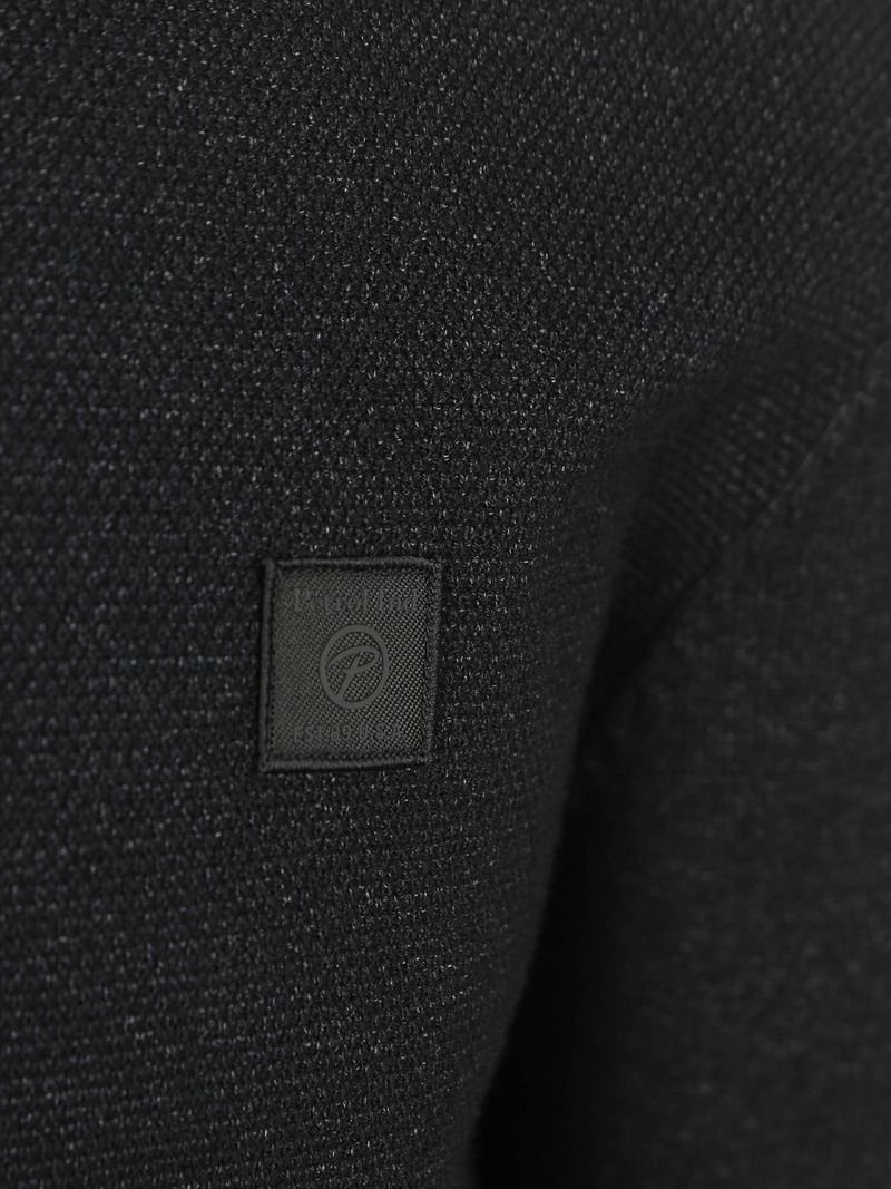 Petrol Half Zip Pullover Melange Navy - Größe XXL günstig online kaufen