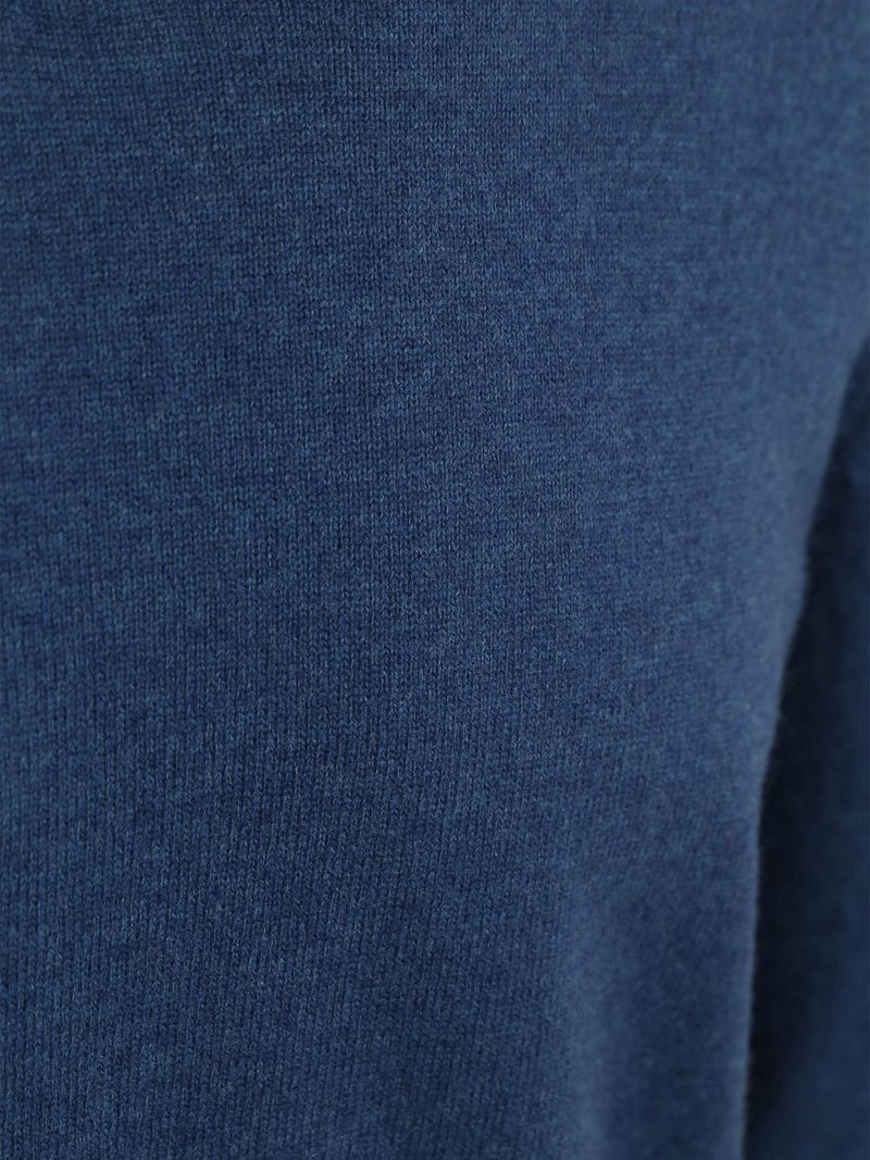 Steppin' Out Pullover V-Ausschnitt Merinowolle Mid Blau - Größe XL günstig online kaufen