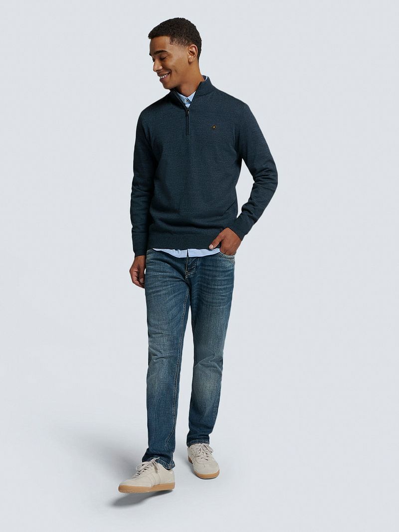 No Excess Halfzip Pullover Navy - Größe S günstig online kaufen
