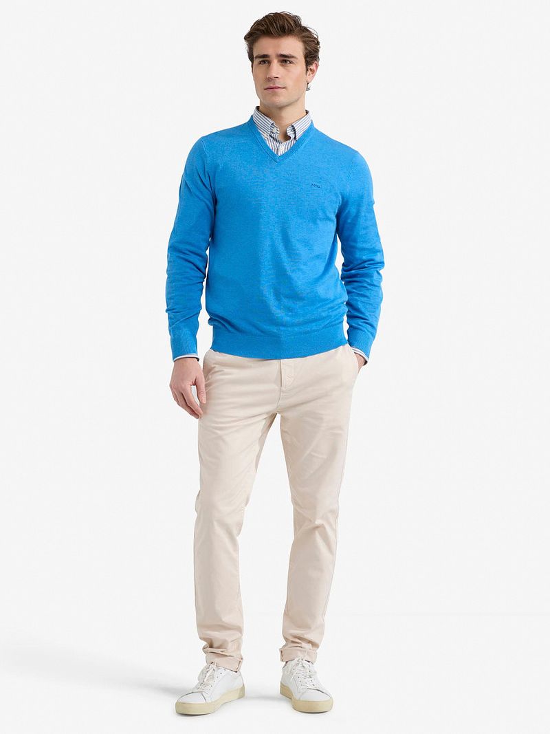 McGregor Pullover V-Ausschnitt Sea Blau - Größe S günstig online kaufen
