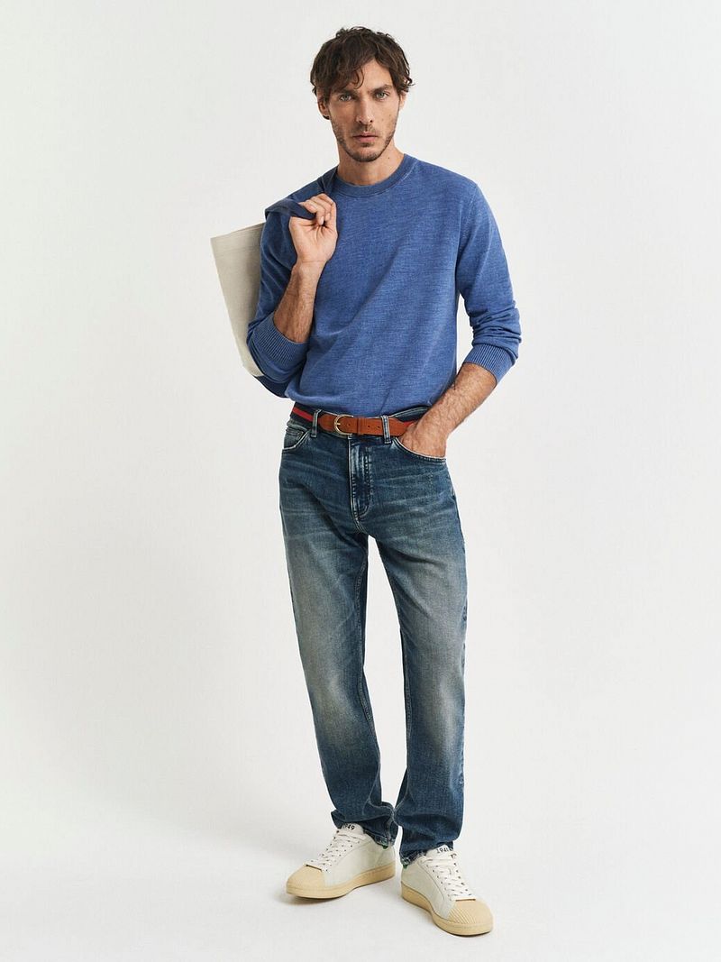Gant Sunfaded Pullover Blau - Größe XXL günstig online kaufen