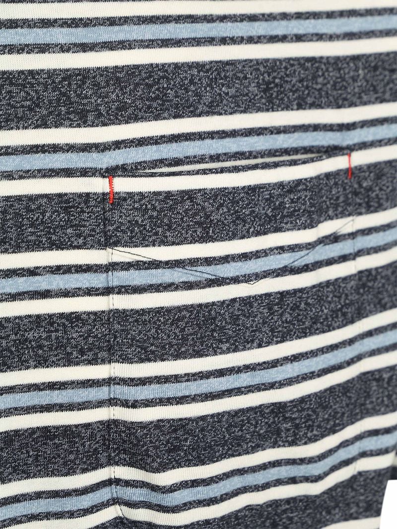 Scotch And Soda T-shirt Streifen Blau - Größe XXL günstig online kaufen