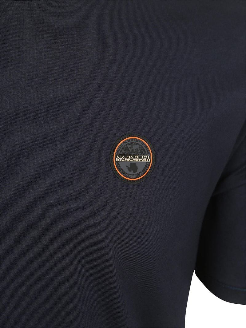 Napapijri Badge T-shirt Navy - Größe M günstig online kaufen